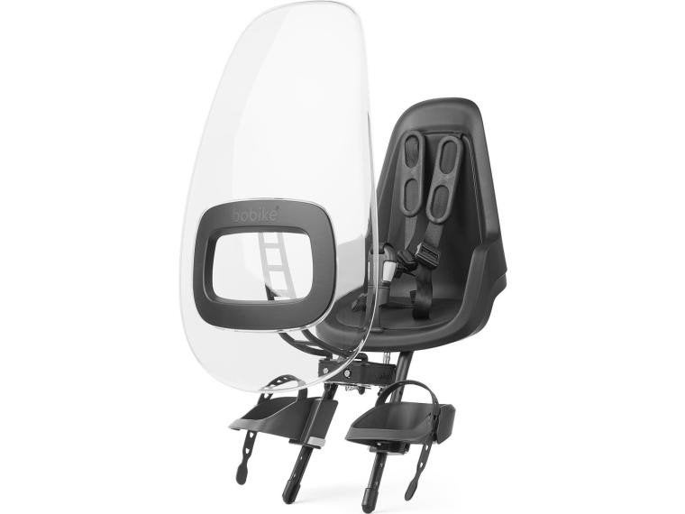 Bobike Exclusive Mini Fietszitje met Windscherm, Fietsen en Brommers, Ophalen, Voetsteuntjes, Voorzitje, Zo goed als nieuw