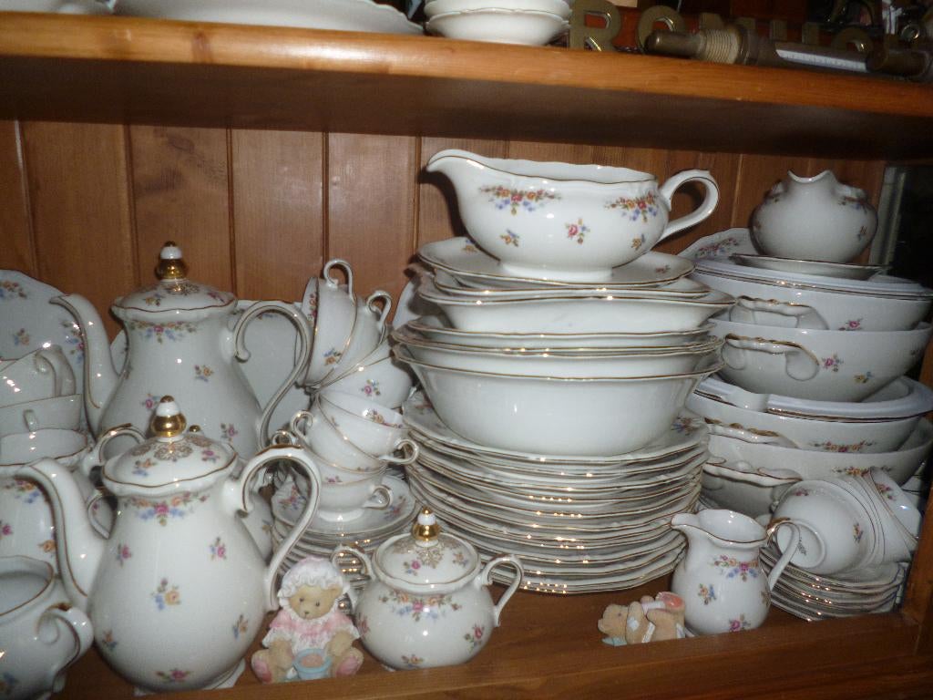 Dinerservies Winterling Windsor Bavaria bloemetjes guirlande, Antiek en Kunst, Ophalen of Verzenden