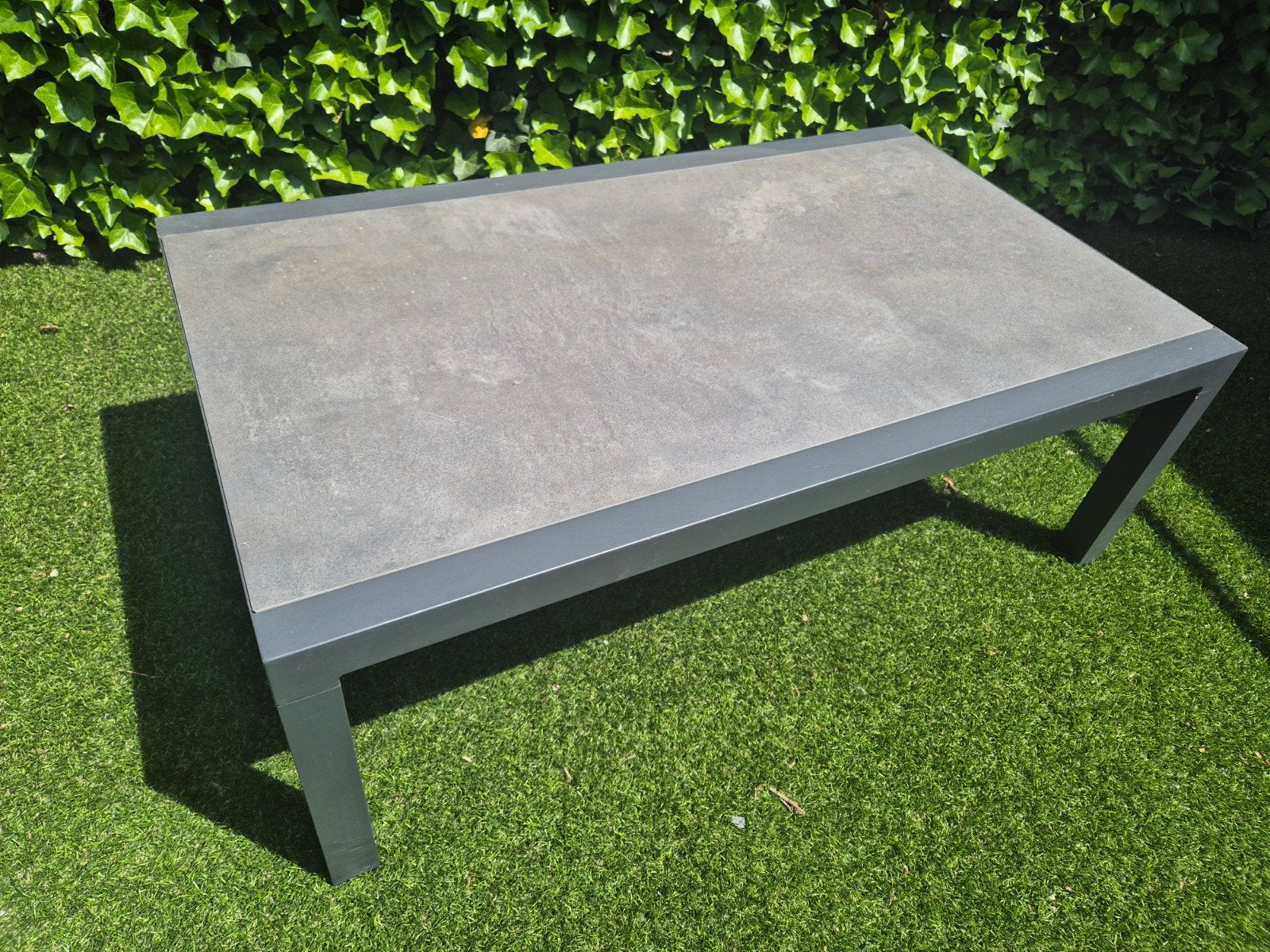 Buitentafel 120x70x43 cm - Gebruikt, goede staat, Ophalen of Verzenden, Gebruikt, Rechthoekig