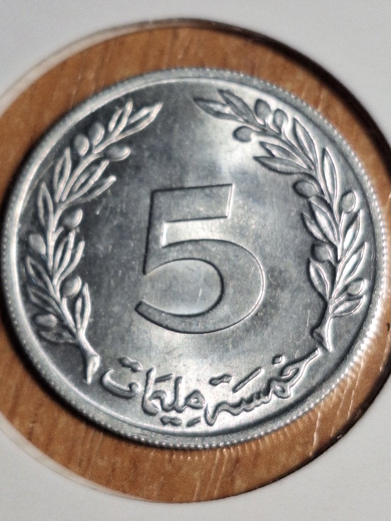 TUNISIË 5 millimes 1960 (€217), Ophalen of Verzenden, Overige landen, Losse munt