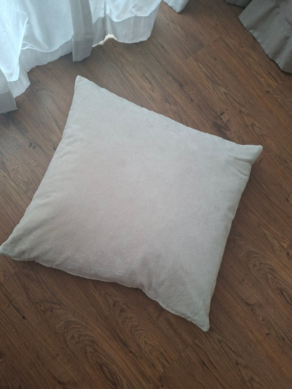 IKEA SANELA binnenkussen met hoes 65x65 cm, Afneembare hoes, Beige, IKEA, Vierkant