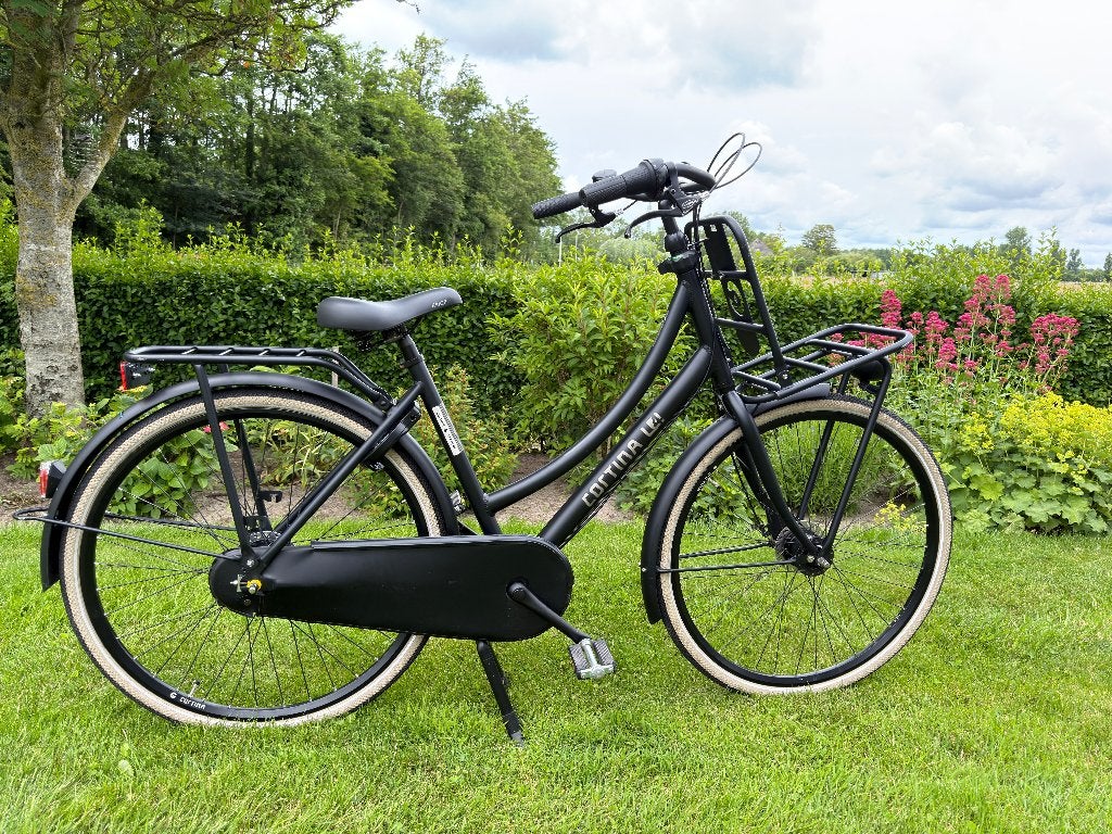 Cortina U4 transport 2025 dames Jet Black Matt framemaat 50, Versnellingen, Zo goed als nieuw, 50 tot 53 cm, Trommelrem