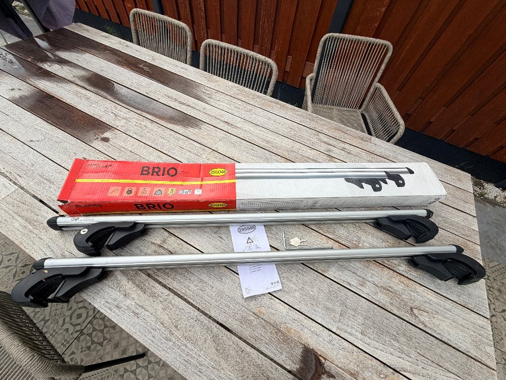 MENABO universele Dakdragers BRIO 120 cm, Auto diversen, Ophalen, Zo goed als nieuw