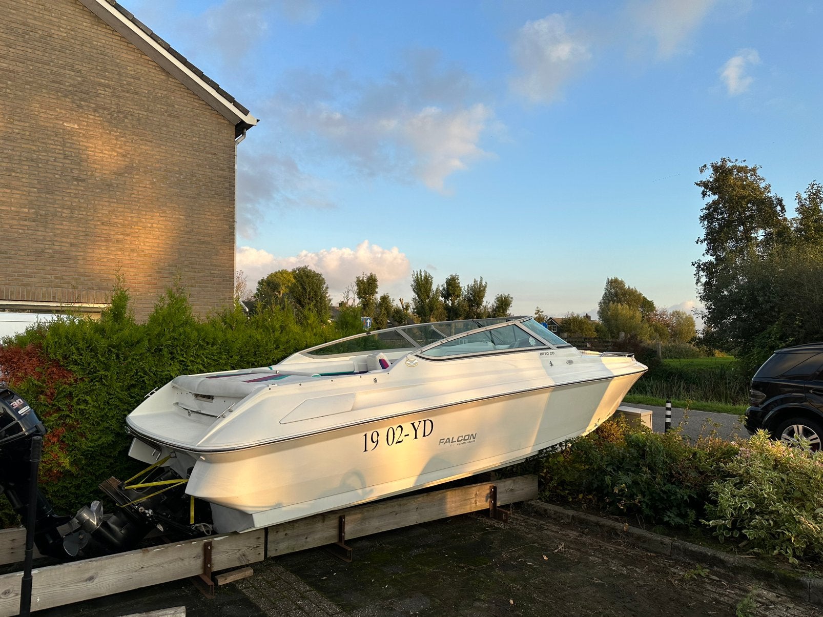 Falcon 2270 CD V8 MerCruiser, Watersport en Boten, Gebruikt, Binnenboordmotor, Ophalen of Verzenden, Polyester