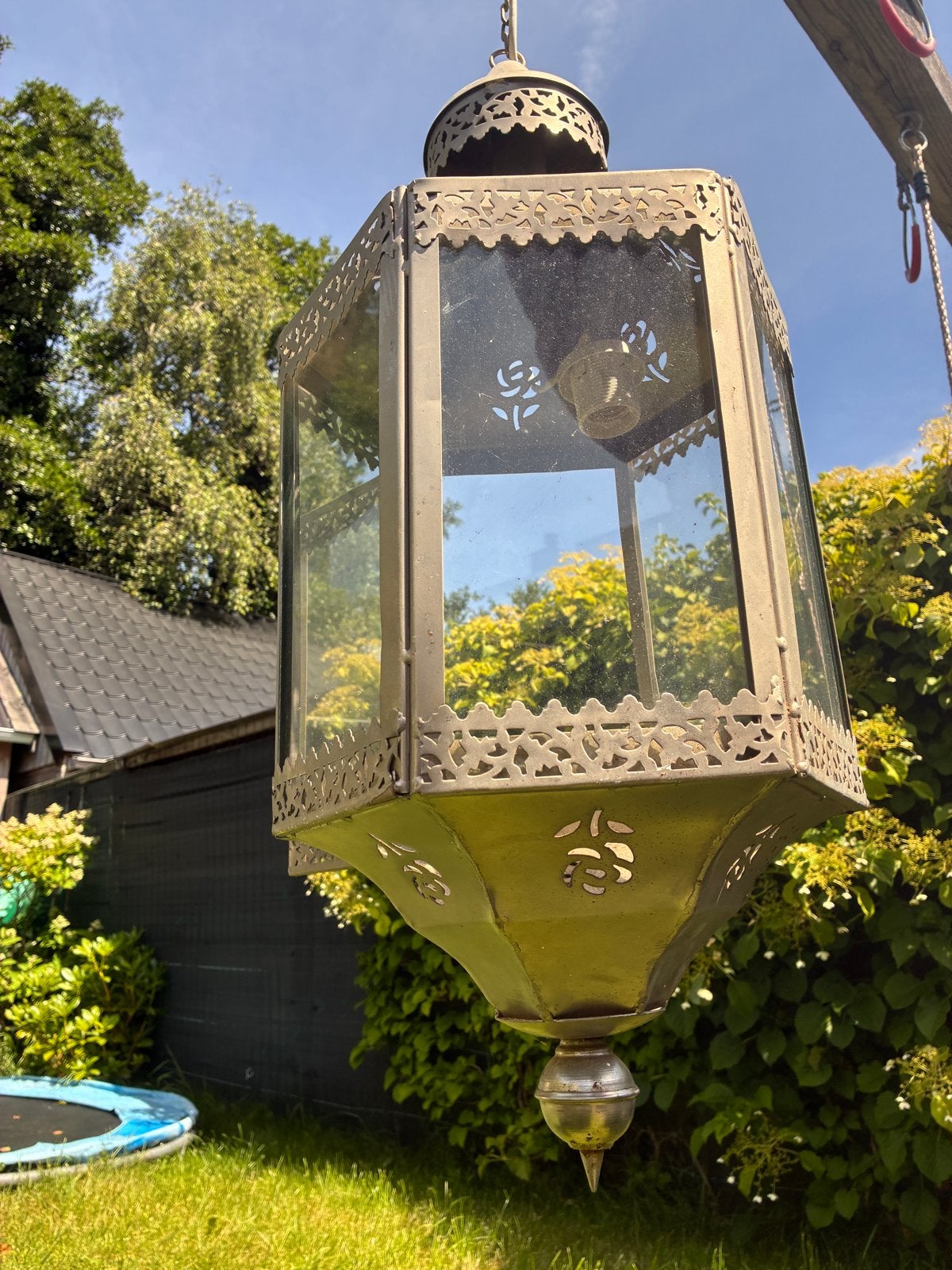 Oude Marokkaanse hanglamp / lantaarn, Ophalen of Verzenden