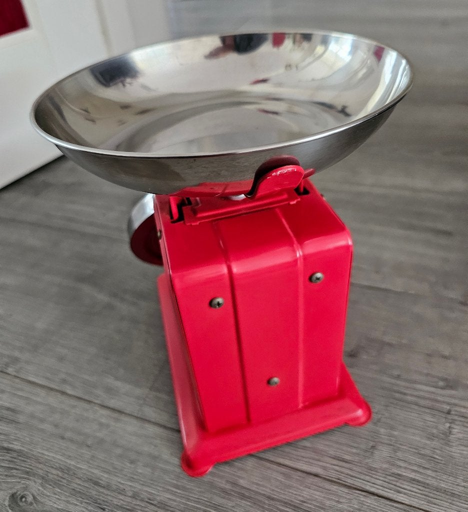 retro keuken weegschaal, Ophalen, Minder dan 10 kg, Keukenweegschaal, Zo goed als nieuw