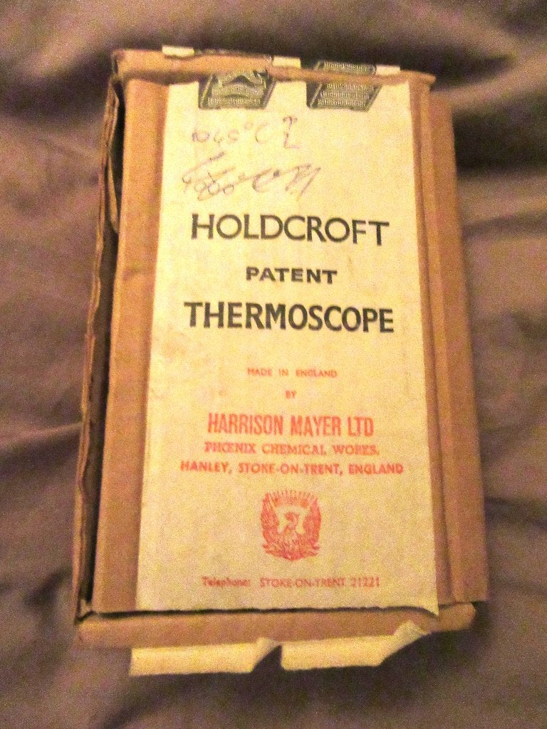 Holdcroft Patent Thermoscope Keramiekoven temperatuurstaven, Verzenden