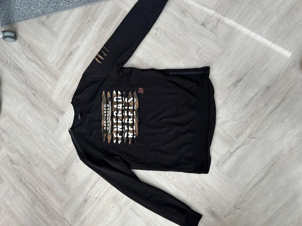 Sweater dsquared zwart maat L, Kleding | Heren, Ophalen of Verzenden, Zo goed als nieuw, Maat 46 (S) of kleiner, Zwart
