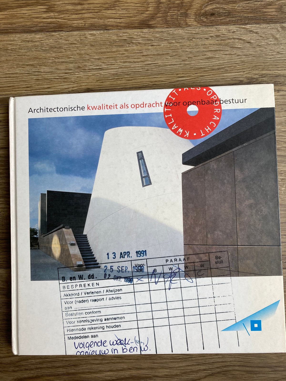 Architectonische kwaliteit als opdracht van openbaar bestuur, Ophalen of Verzenden, Zo goed als nieuw, Overige onderwerpen