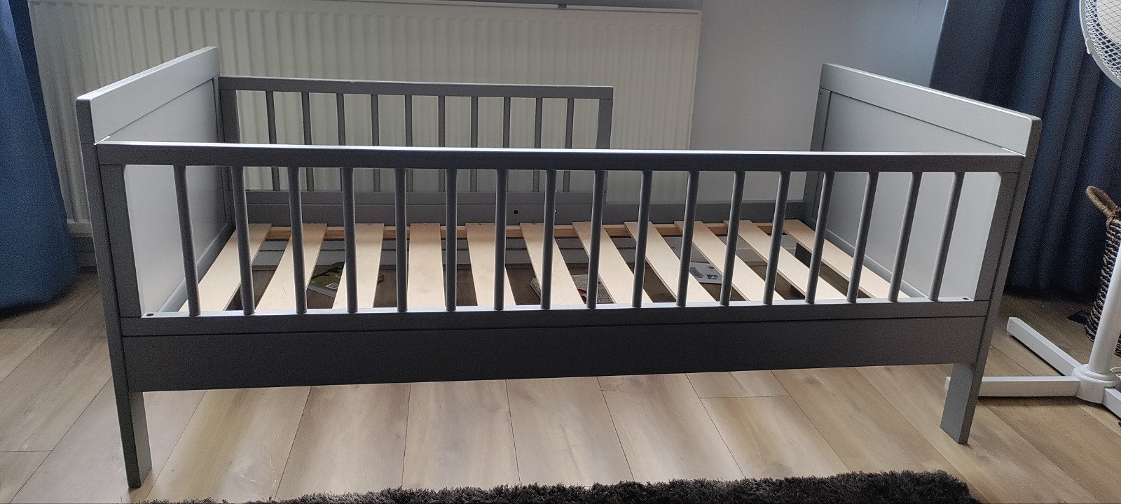 Petite Amélie ledikant 140x70, grijs, Ophalen, 70 tot 85 cm, 140 tot 160 cm, Zo goed als nieuw