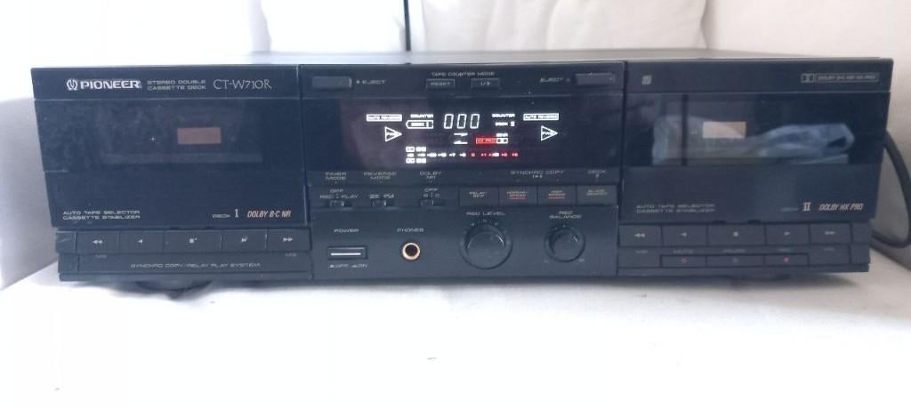 Pioneer CT-W710R Dubbel Cassettedeck, Ophalen of Verzenden, Overige merken, Auto-reverse
