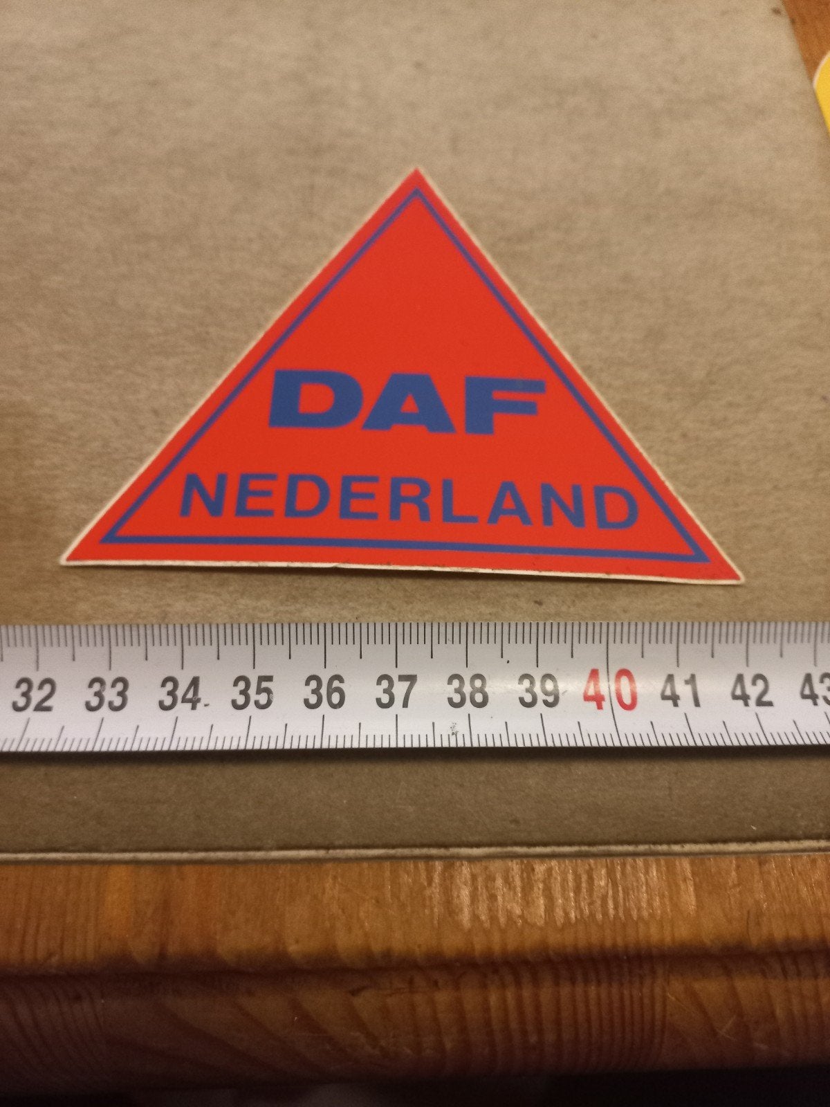 DAF Nederland sticker - Vintage vrachtwagen embleem, Ophalen of Verzenden, Gebruikt