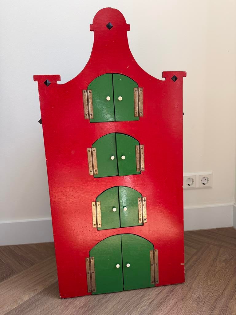 Houten grachtenpand/ poppenhuis, Ophalen, Gebruikt, Poppenhuis