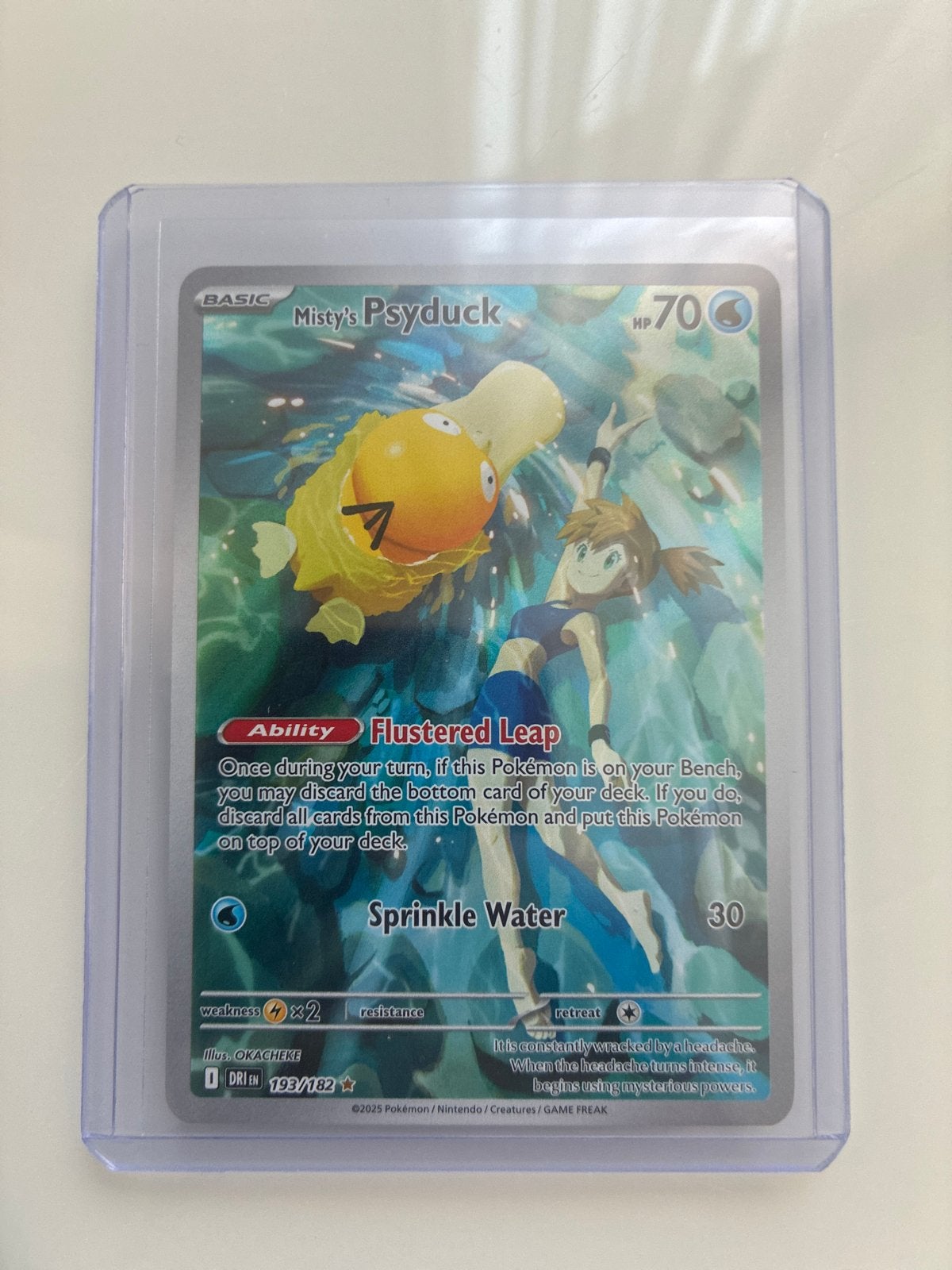 Misty's Psyduck Pokémon Kaart 193/182 - Nieuwstaat, Ophalen, Nieuw, Losse kaart