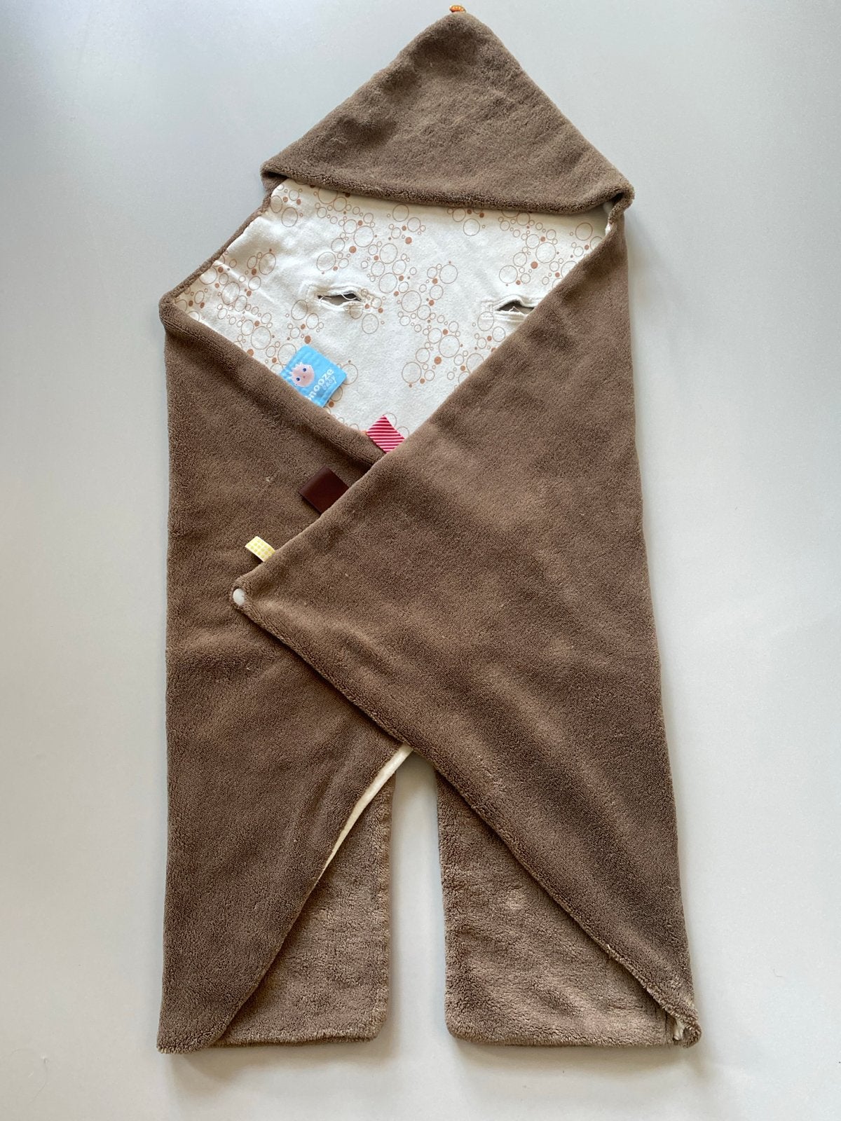 Snooze baby bakerzak met capuchon bruin, Wasbaar, Gebruikt, Bakerzak of Bakerdoek, Ophalen of Verzenden