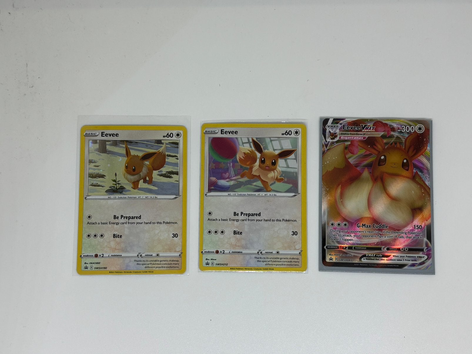 Eevee Promos SWSH 4x, Ophalen of Verzenden, Zo goed als nieuw, Meerdere kaarten
