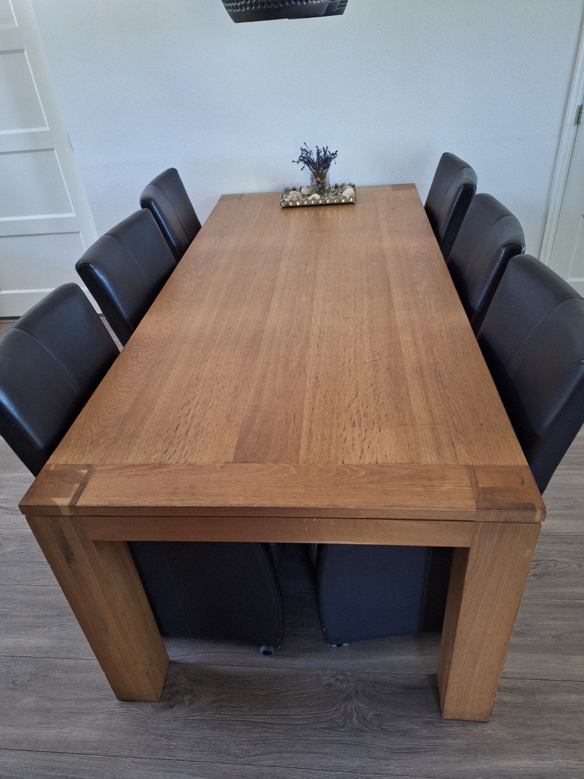 Houten eettafel, Ophalen, Gebruikt, Eikenhout, 50 tot 100 cm