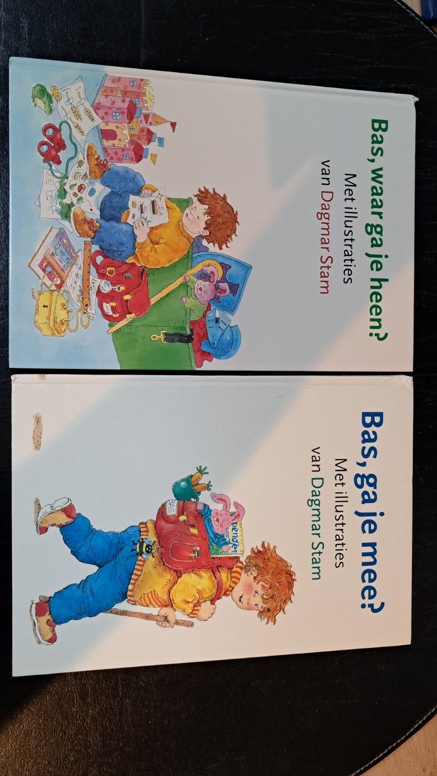 Bas, waar ga je heen? & Bas, ga je mee? - Dagmar Stam, Ophalen of Verzenden, Zo goed als nieuw, Dagmar Stam, Fictie algemeen