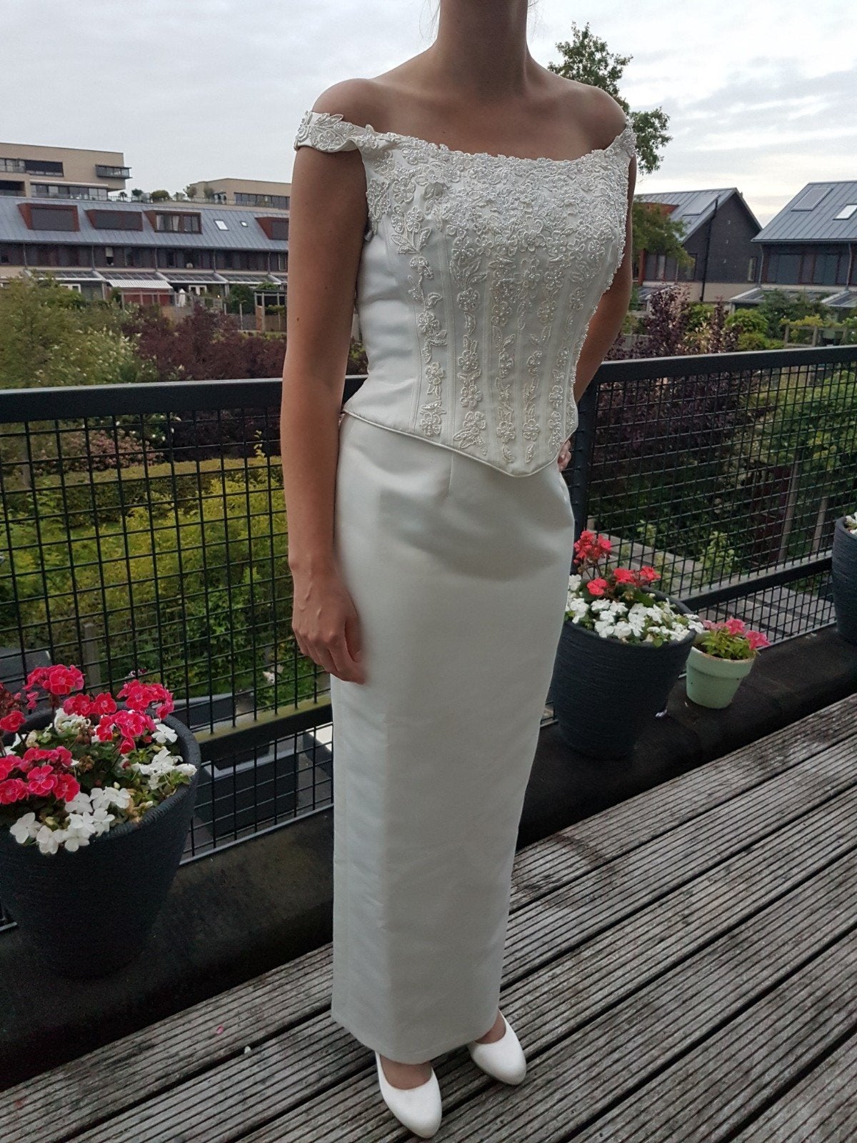 Alfred Angelo Trouwjurk - 2-delig, maat 40, nieuw, Kleding | Dames, Trouwkleding en Trouwaccessoires, Nieuw, Trouwjurk, Wit, Ophalen of Verzenden