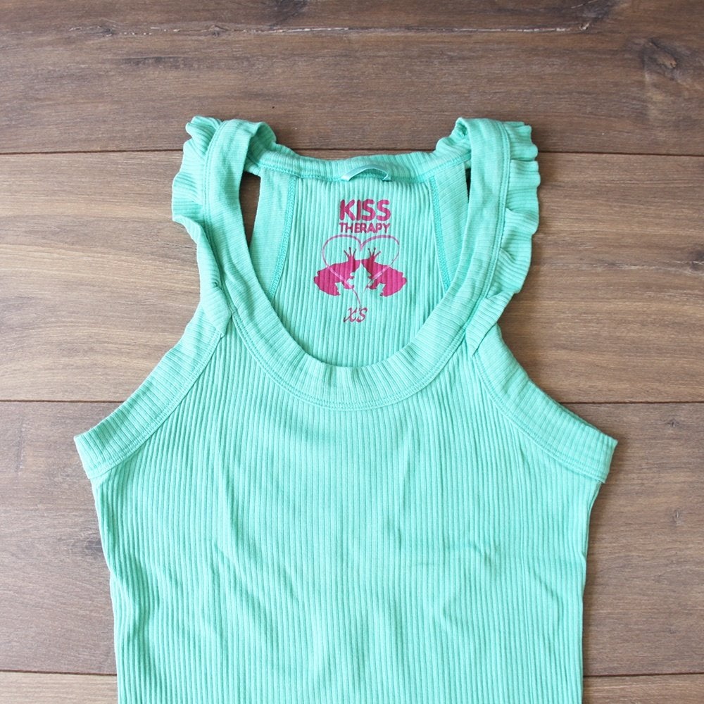 Kiss Therapy Topje (XS) - 24 € 15,-, Blauw, Ophalen of Verzenden, Zo goed als nieuw, Zonder mouw