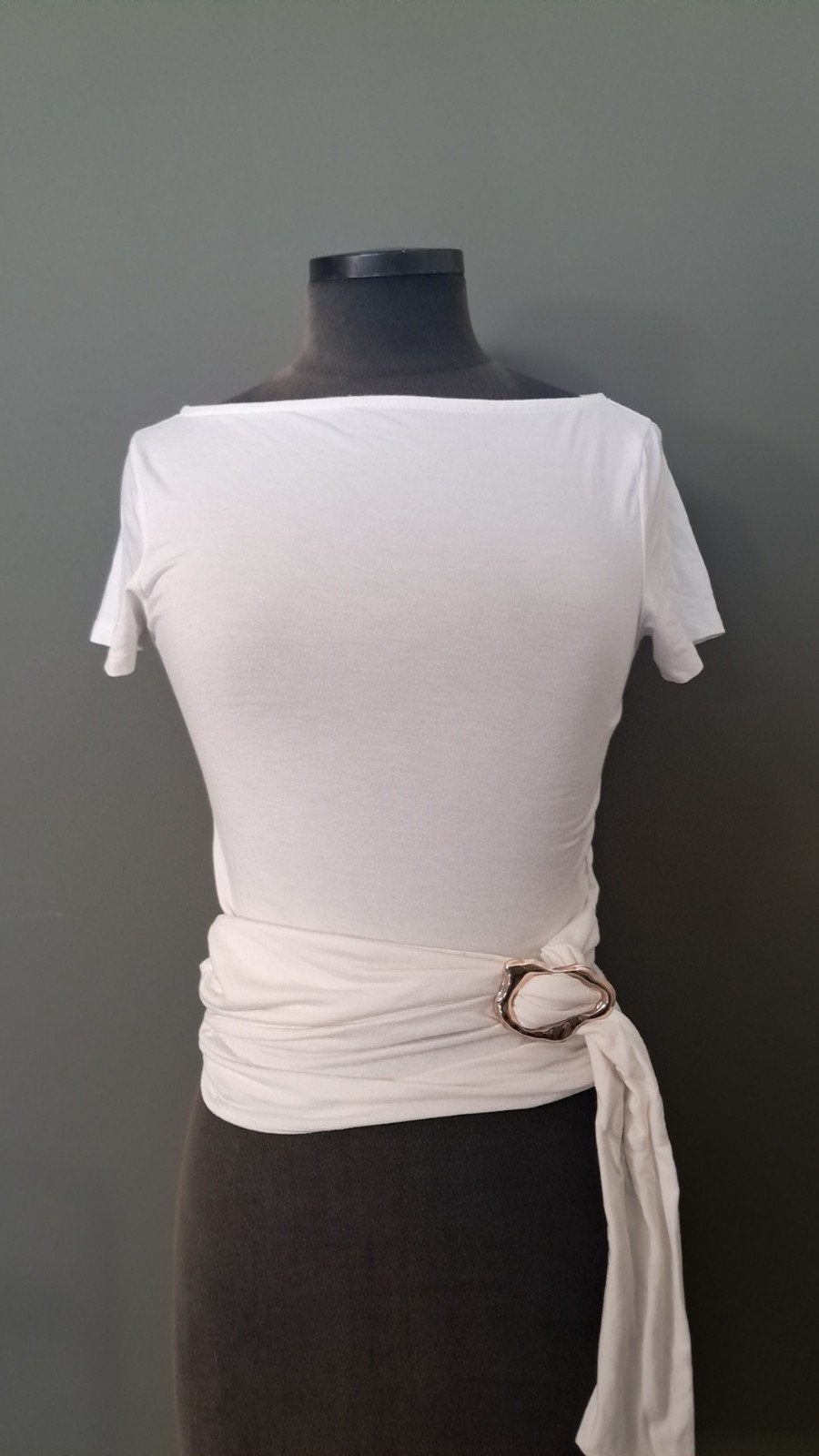 T-shirt, Kleding | Dames, Wit, Ophalen of Verzenden, Zo goed als nieuw, Korte mouw