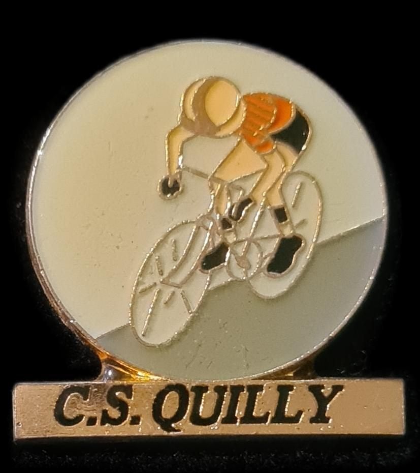 Wielrenpin C.S. Quilly, Verzamelen, Speldjes, Pins en Buttons, Verzenden, Nieuw, Sport, Speldje of Pin