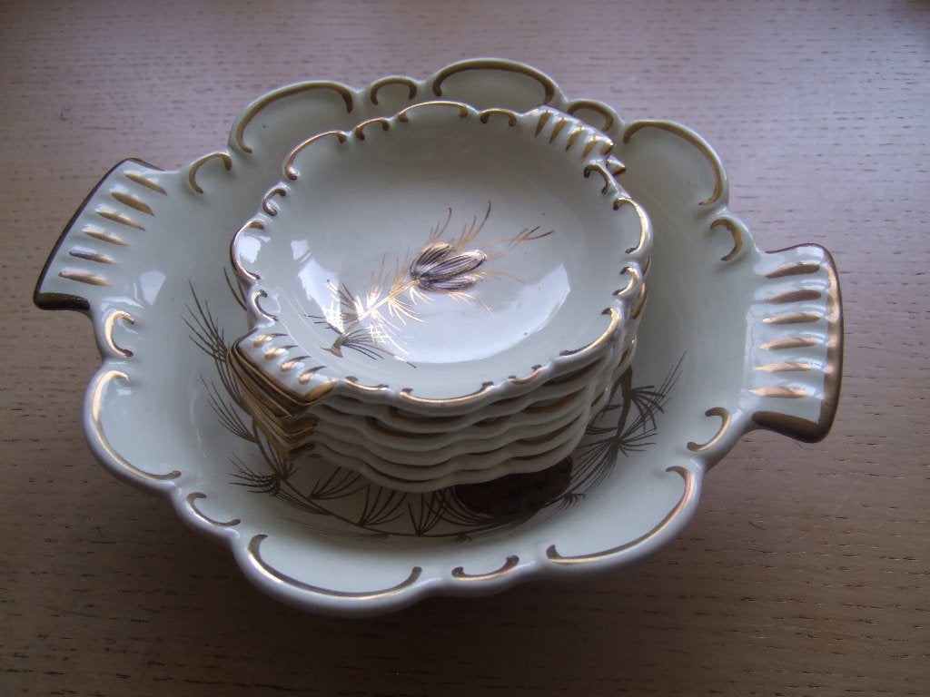 Flora Gouda plateel aardewerk pindasetje "Donna", Ophalen of Verzenden