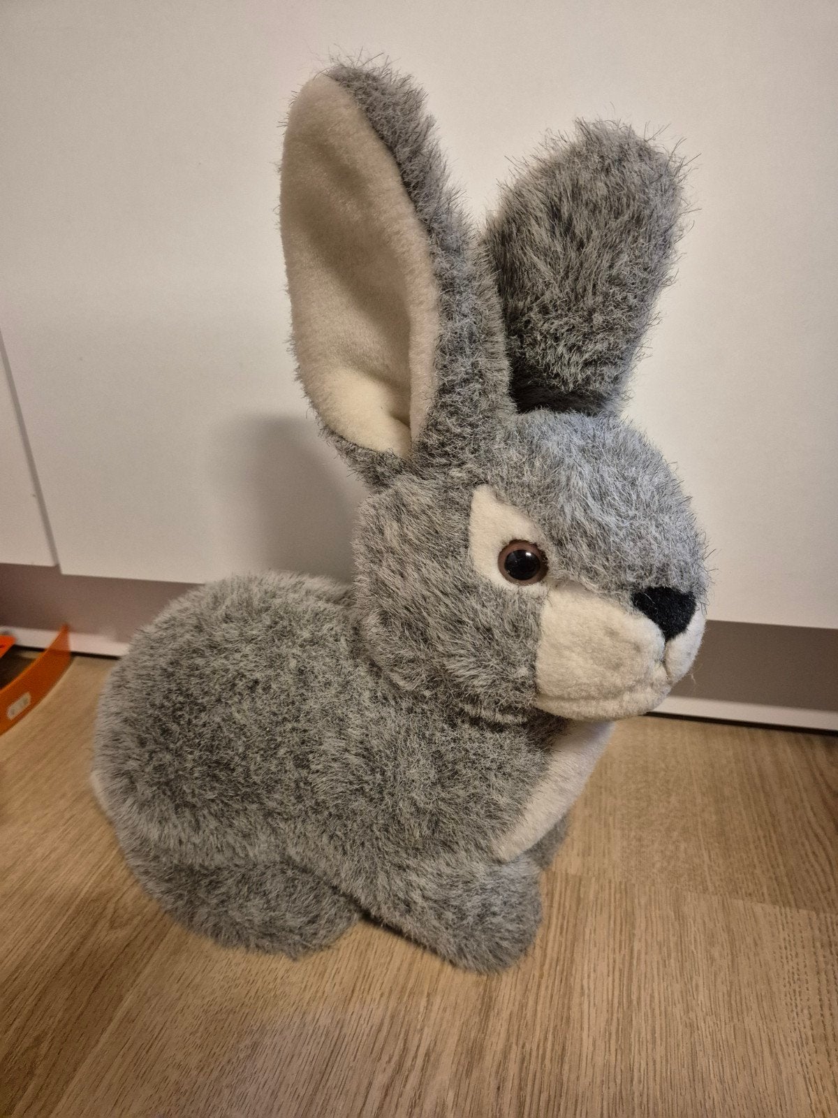 Grijze haas knuffel 40 cm, Kinderen en Baby's, Ophalen of Verzenden