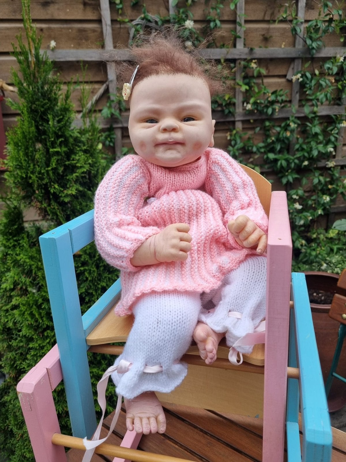 Prachtige silicone Poppen baby, Ophalen, Zo goed als nieuw, Pop