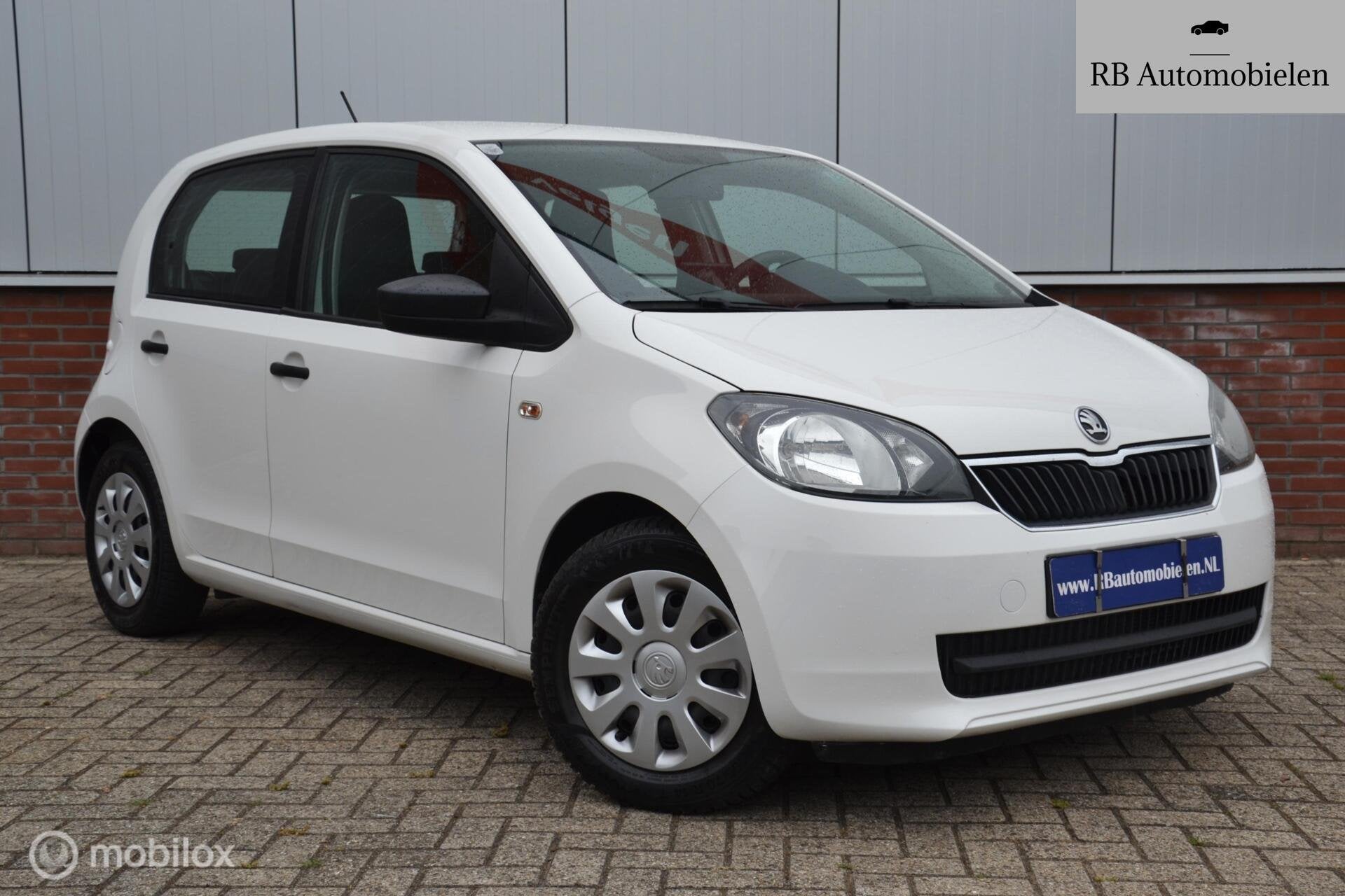 Skoda Citigo 1.0 Greentech Ambition|79.224km!|2e eig|2016, Auto's, Voorwielaandrijving, Stof, Gebruikt, Wit