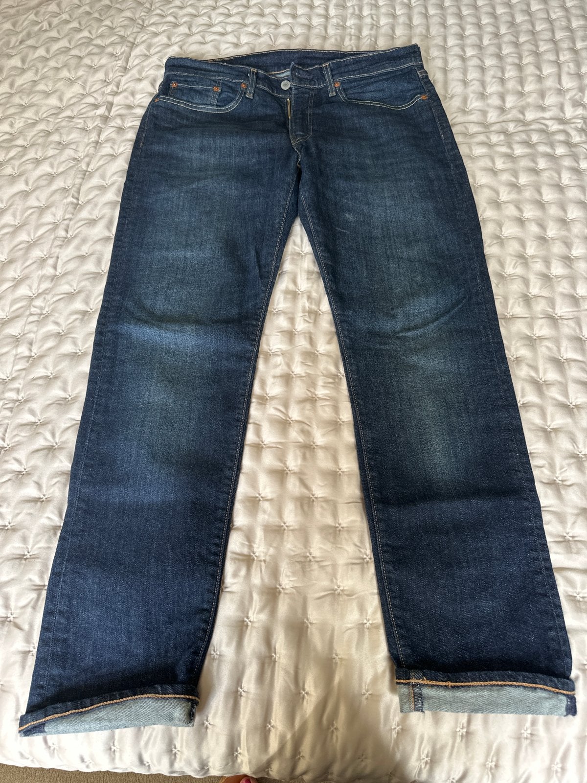 Levi's 502 Regular Taper Jeans W32 L32 - Zo goed als nieuw, Ophalen of Verzenden, Zo goed als nieuw, Blauw, W32 (confectie 46) of kleiner