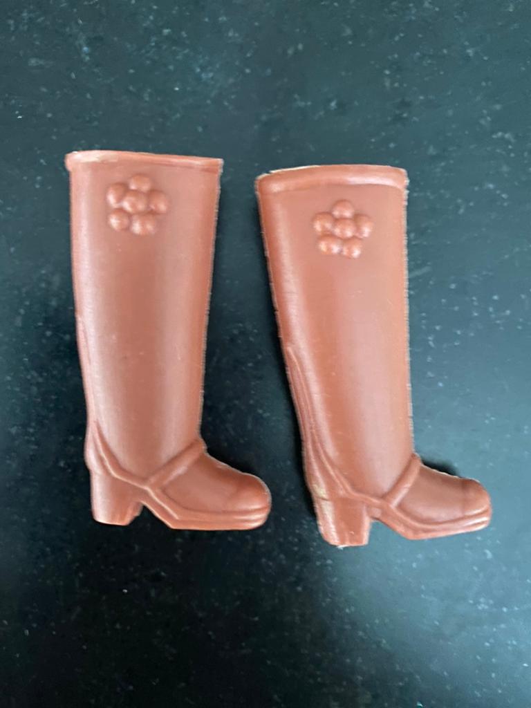 Vintage Daisy Mary Quant 🌸 bruine laarzen niet Barbie, Ophalen of Verzenden, Kleertjes