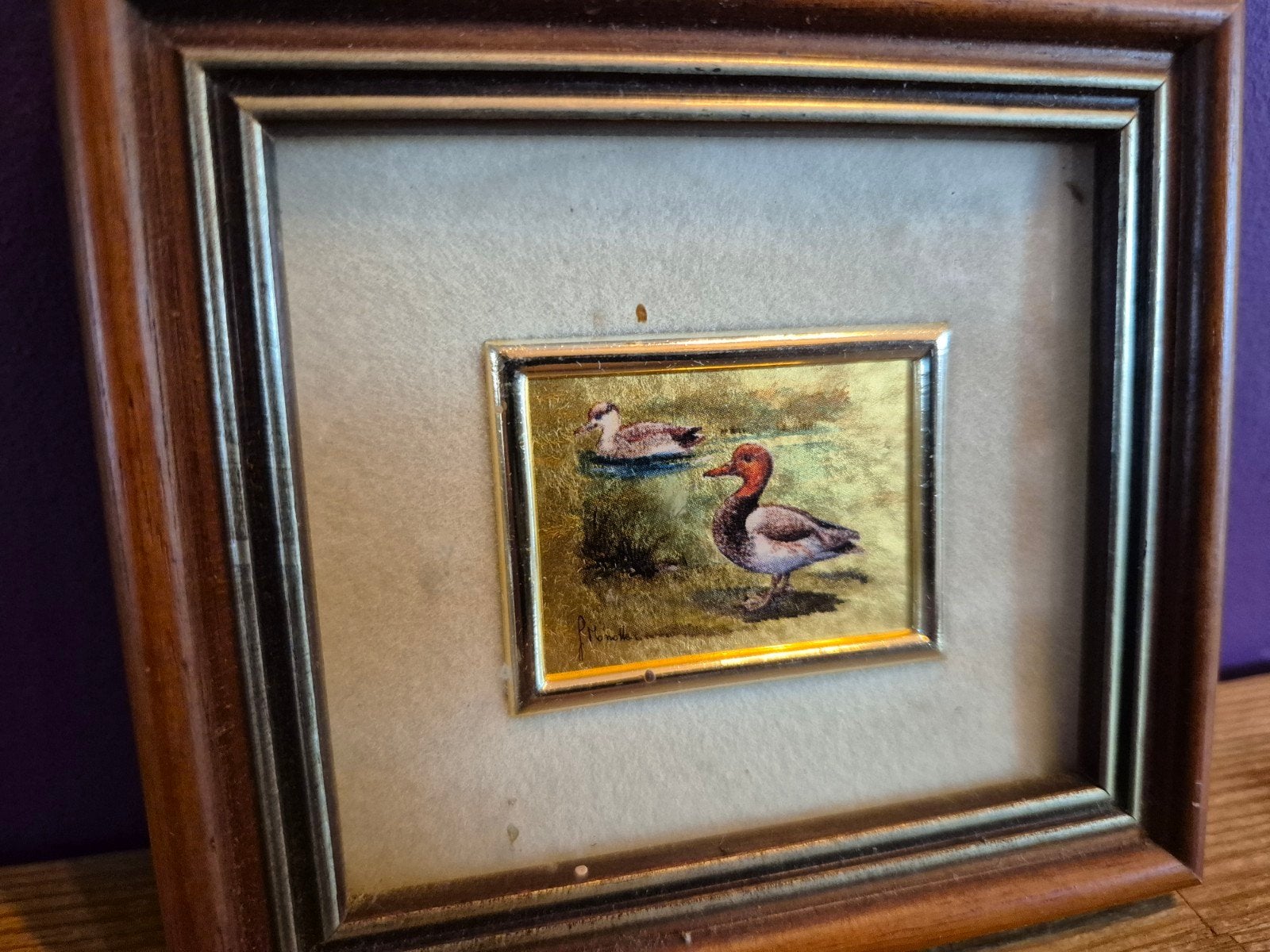 Miniatuur Schilderij Eenden, Ophalen