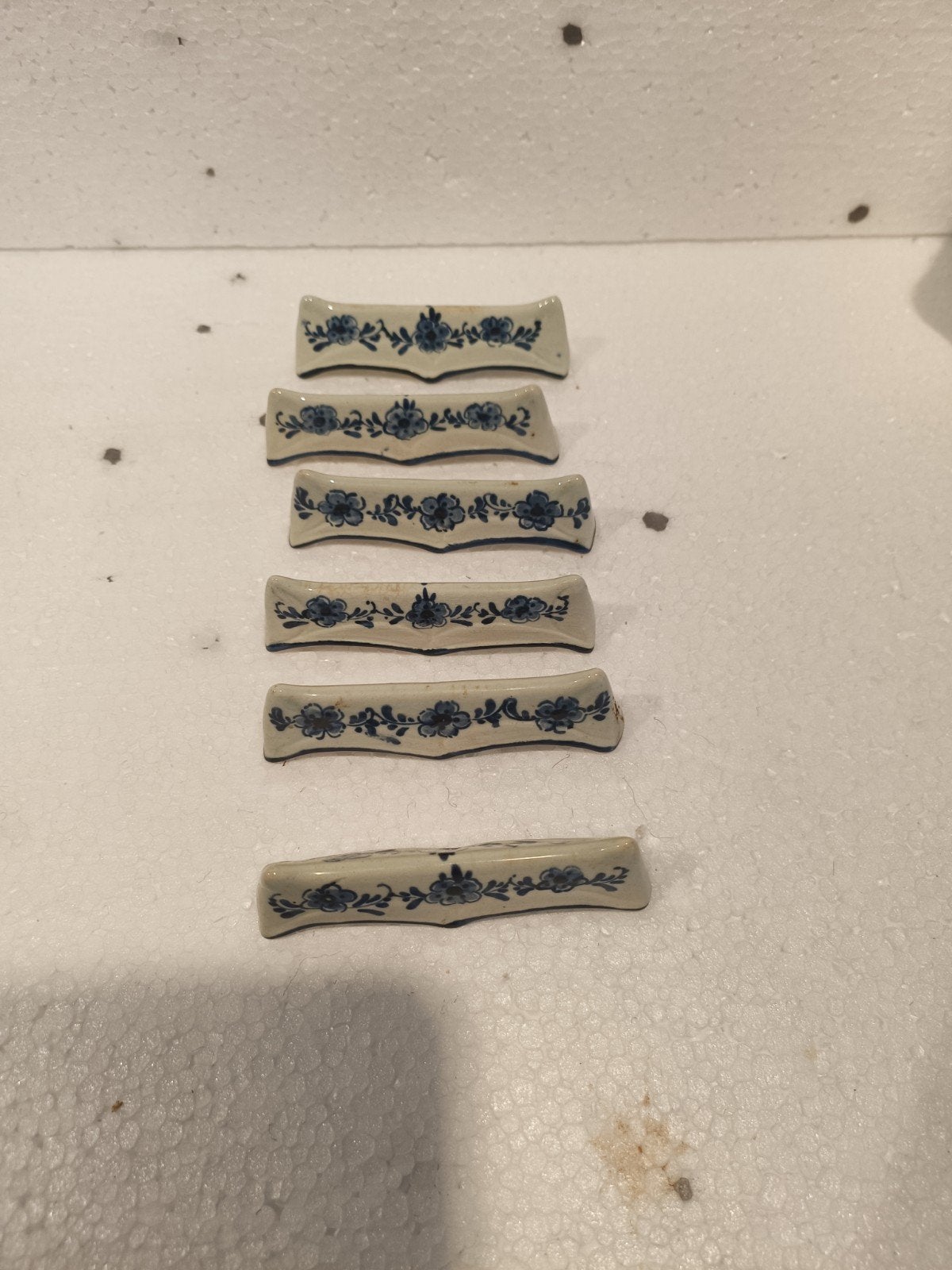 Antieke Delftse messenleggers - Set van 6, Antiek en Kunst, Antiek | Bestek, Ophalen of Verzenden