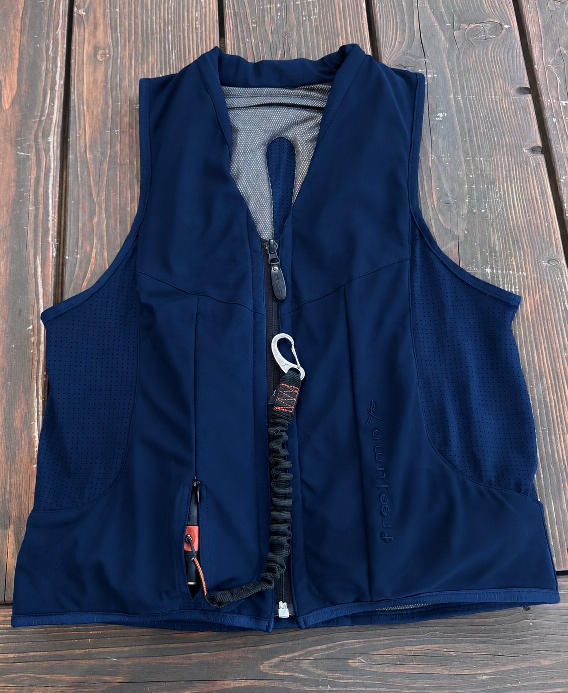 FreeJump Airbag Vest Navy, Dieren en Toebehoren, Blauw, Ophalen of Verzenden, Zo goed als nieuw, Veelzijdigheid