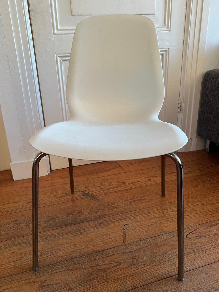 IKEA LEIFARNE Witte Eetkamerstoel – Modern Design, Ophalen, Wit, Eén