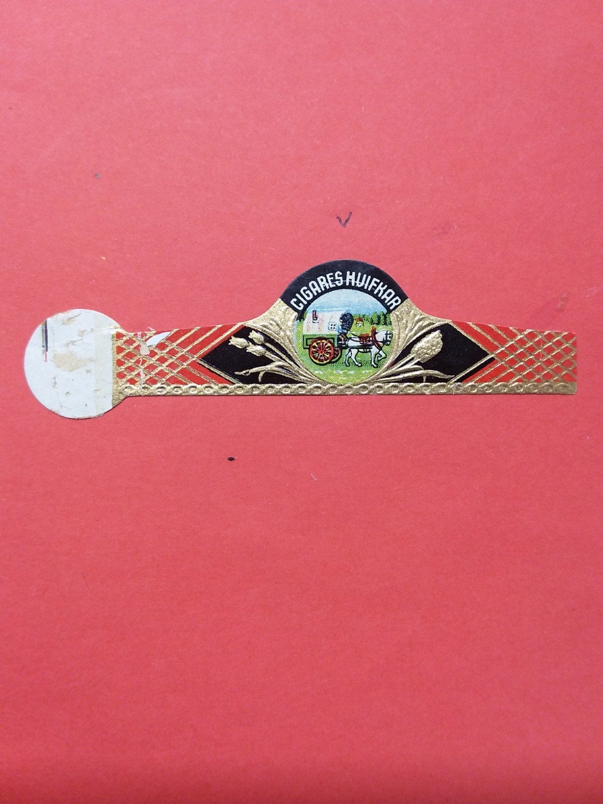 Sigarenbandjes huifkar 16, Verzamelen, Rookartikelen, Aanstekers en Luciferdoosjes, Ophalen of Verzenden, Gebruikt, Sigarenbandjes