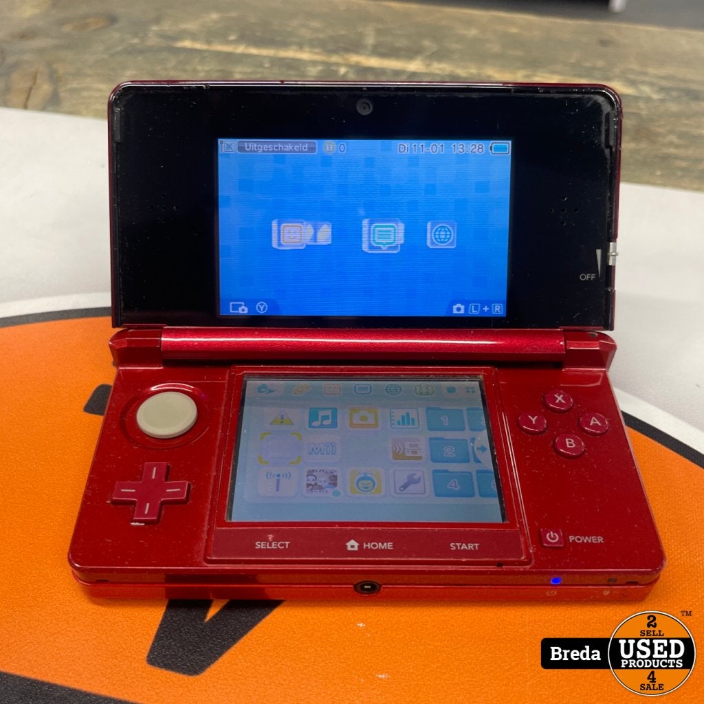 Nintendo 3DS Rood Incl oplader, Nintendo, Zo goed als nieuw, Support@nintendo.com, 11-1 Hokotate-cho, Kamitoba, Minami-ku
Kyoto 601-8501
Japan