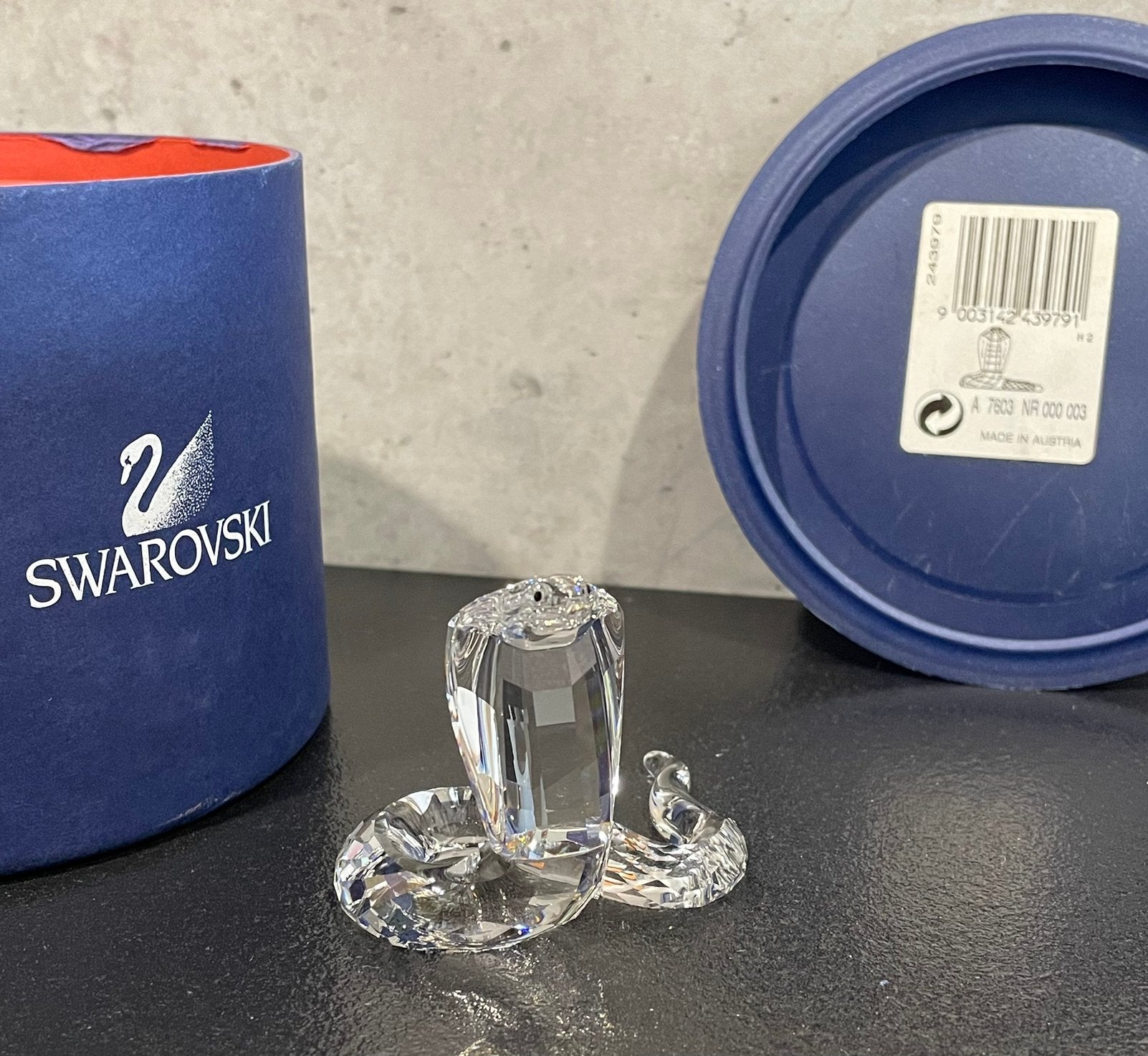 Swarovski cobra, kikkers, varkens, Ophalen of Verzenden, Zo goed als nieuw, Figuurtje