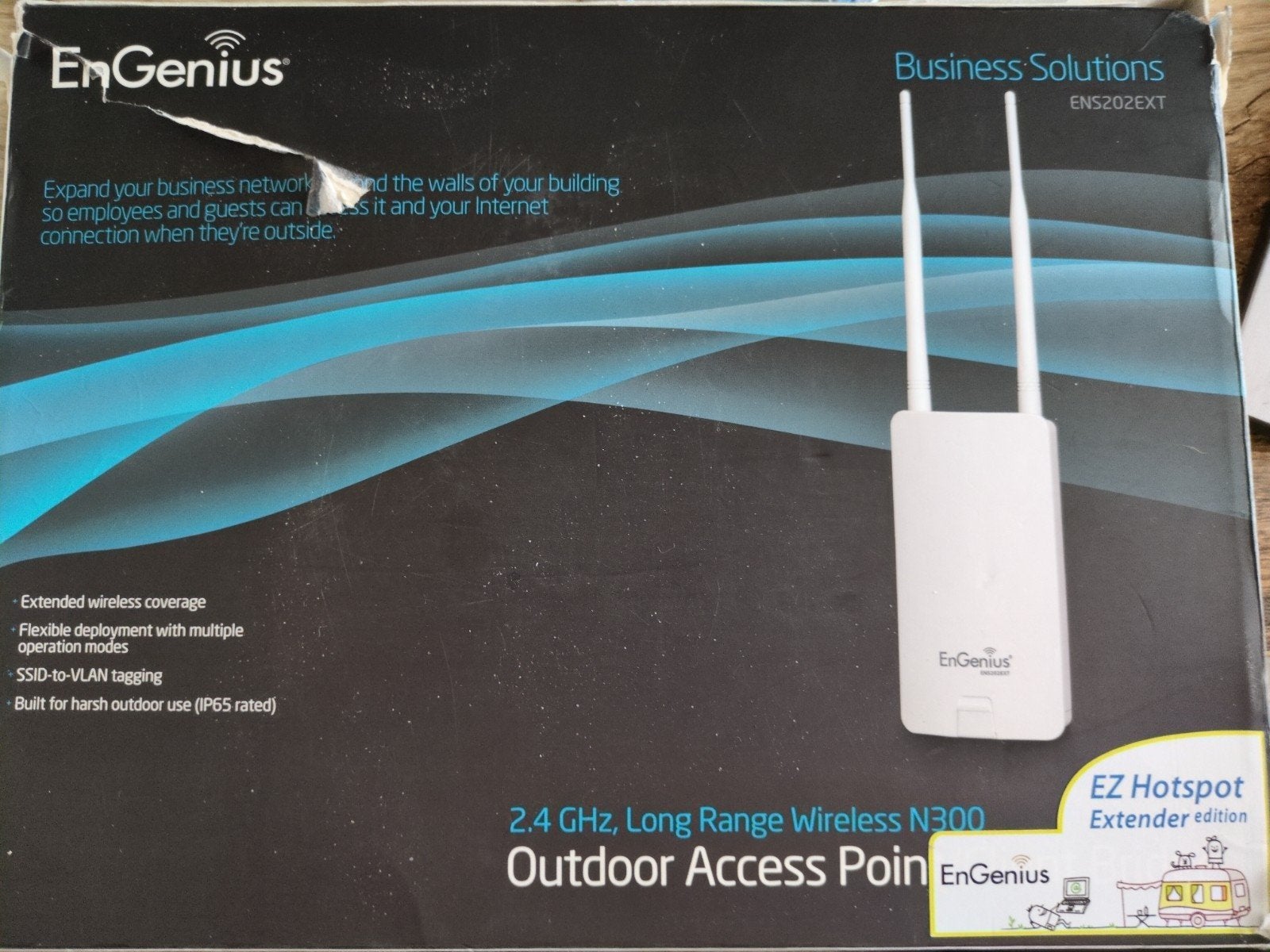 EnGenius ENS202EXT Outdoor Access Point N300Hotspot Extender, Ophalen of Verzenden, Gebruikt, EnGenius