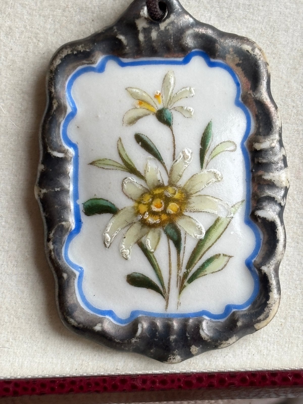 Vintage Edelweiss Hanger met Ketting, Verzenden, Overige materialen, Hanger