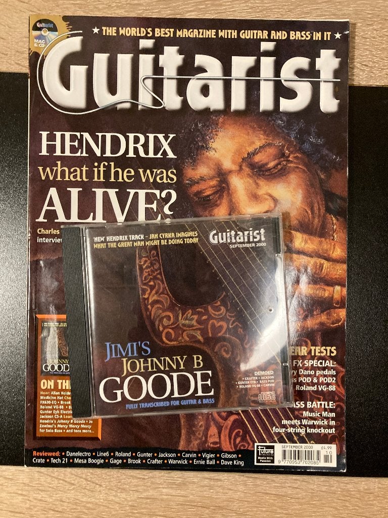 Guitarist UK gitaartijdschrift #50 Jimi Hendrix met CD, Boeken, Ophalen of Verzenden, Zo goed als nieuw, Instrument