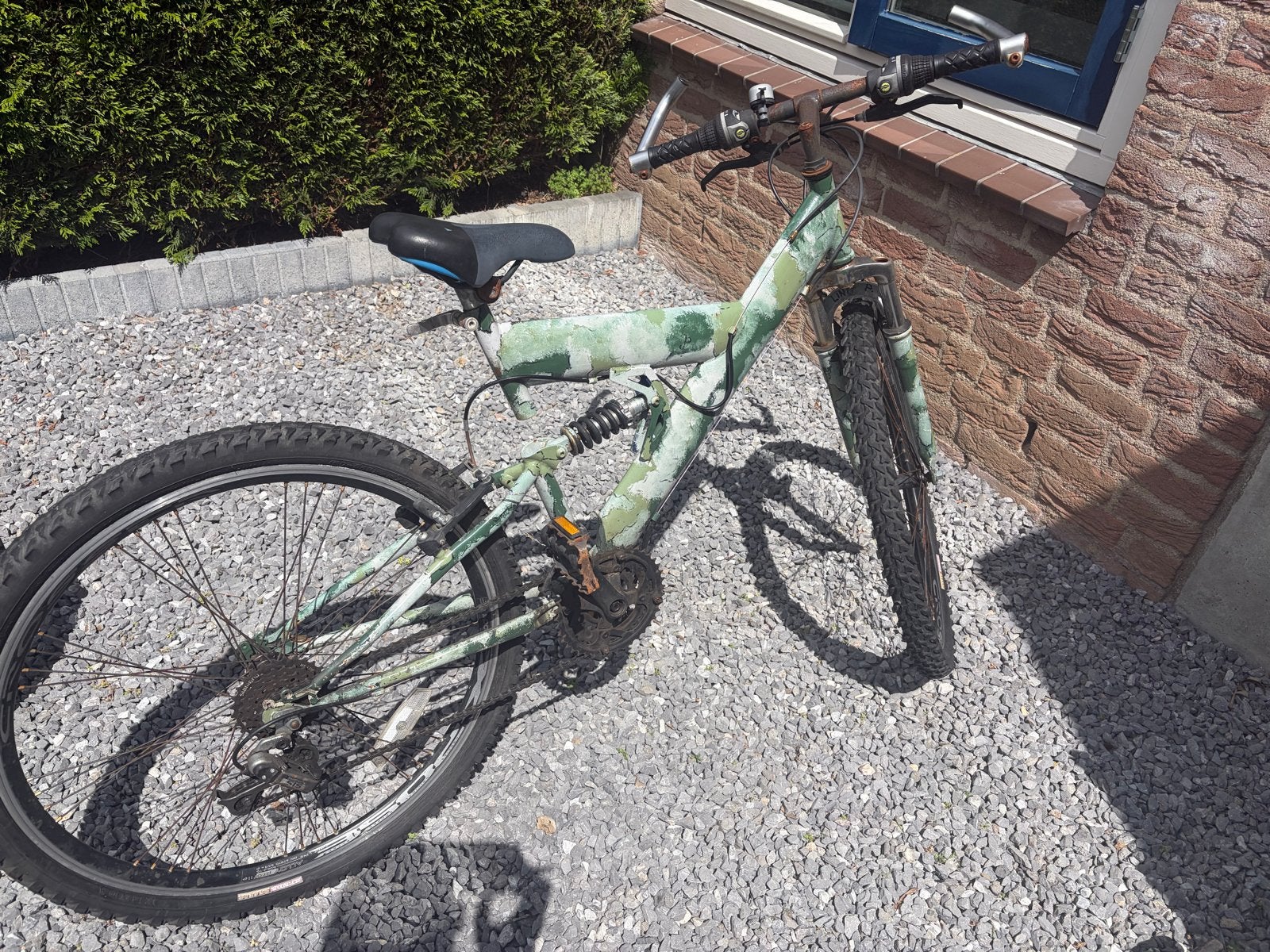 Mountainbike met vering, Overige merken, Gebruikt, Ophalen of Verzenden, Schijfrem
