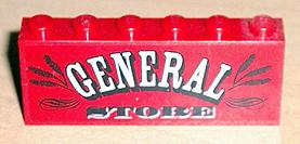 Lego Stickered Assembly 6 x 1 x 2 with 'GENERAL STORE' Patte, Gebruikt, Overige thema's, Lego, Overige typen