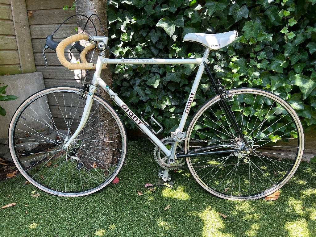 Racefiets vintage Giant, Ophalen, Gebruikt, 10 tot 15 versnellingen, Aluminium