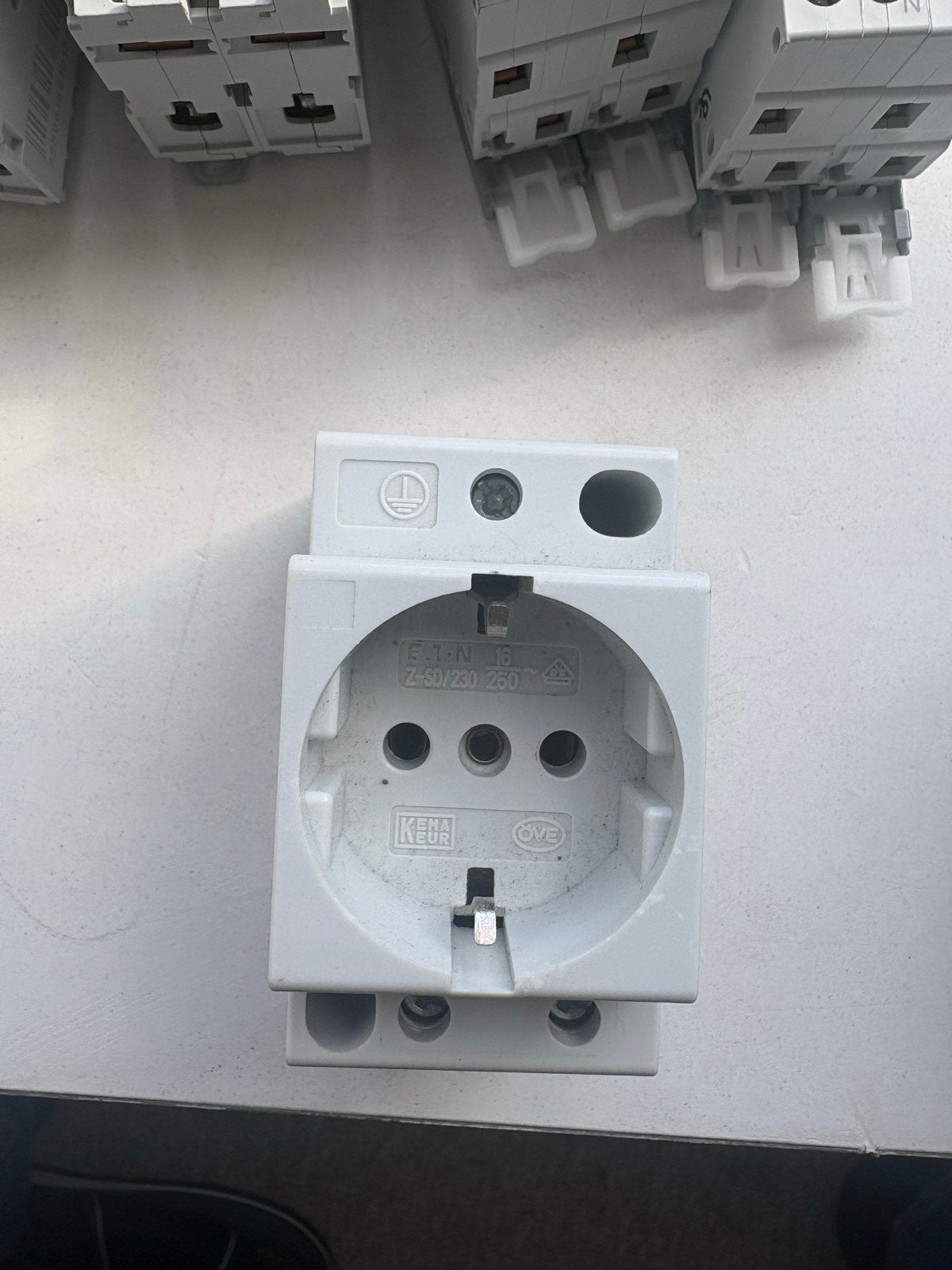 Eaton WCD voor meterkast - Stopcontact DIN-rail, Ophalen of Verzenden, Gebruikt, Eaton, Stopcontact