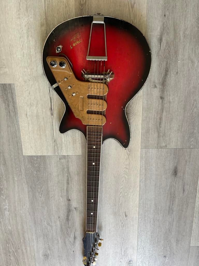 Solid 7 by Egmond elektrische gitaar, Muziek en Instrumenten, Ophalen, Gebruikt, Solid body, Overige merken
