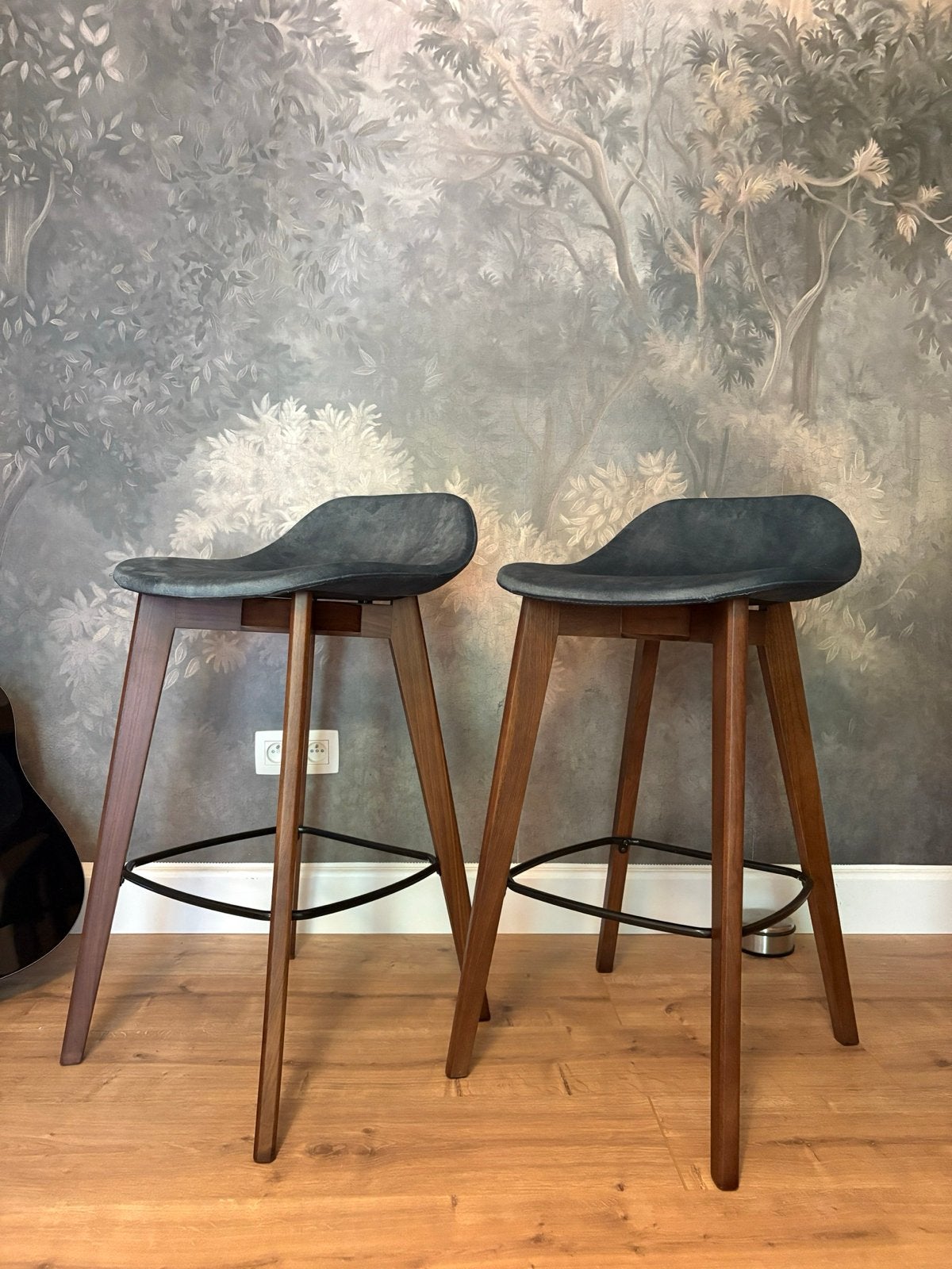 Luxe designer barkrukken - set van 2, Ophalen, Twee, Blauw, Nieuw
