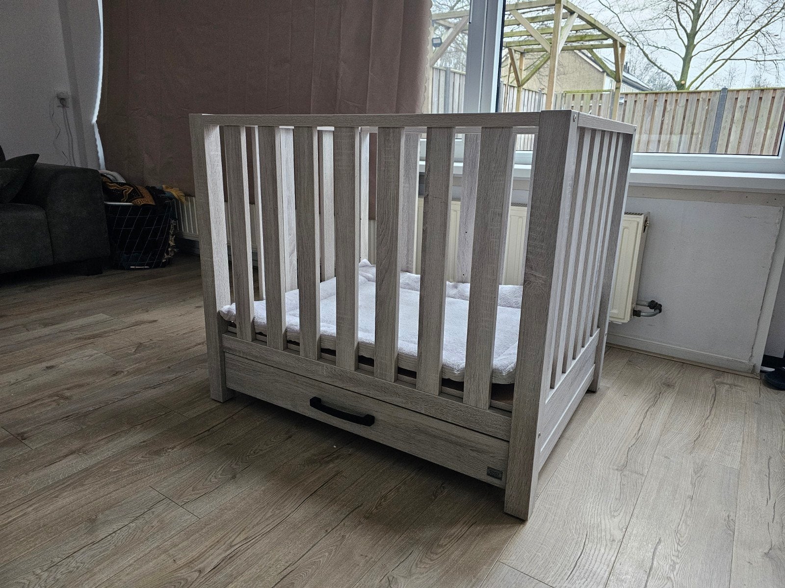 Babybox Hout met Lade, Kinderen en Baby's, Boxen, Ophalen, Gebruikt, Rechthoekig, Lade
