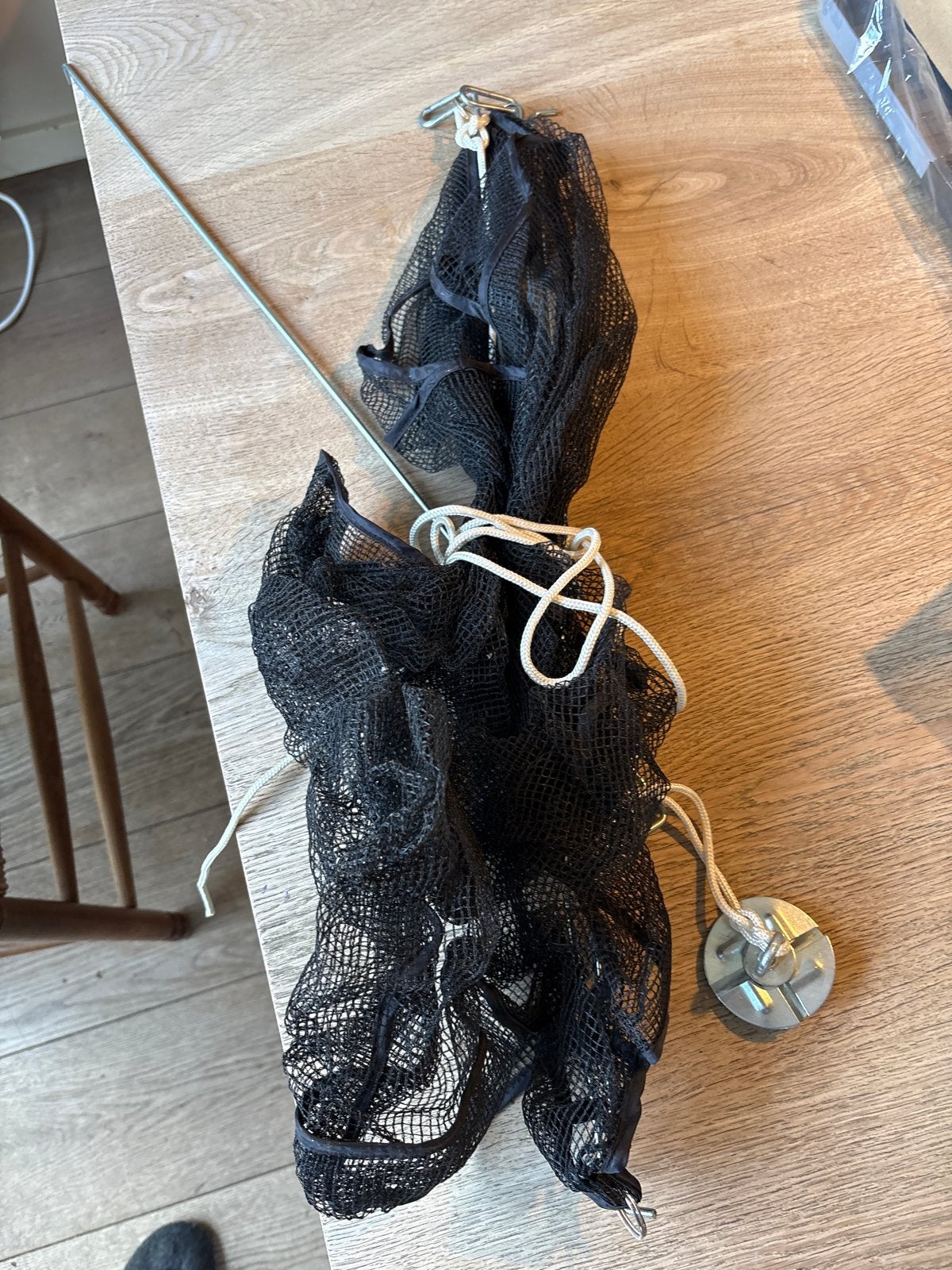 Kruisnet/fuik (“Totebel”) voor aasvisjes, Watersport en Boten, Ophalen of Verzenden, Gebruikt, Net of Fuik